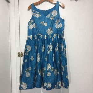 VINTAGE SLEEVELES MIDI DRESSES SIZE XL